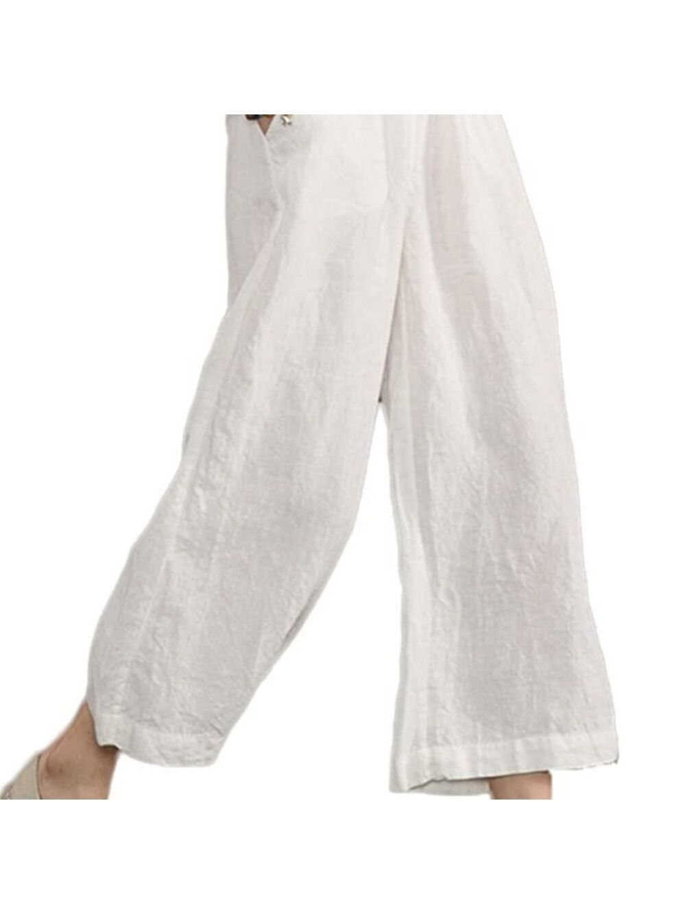 NWT Ecupper Women's Beachy Summergirl Coastal Palazzo pants. Size 5X.